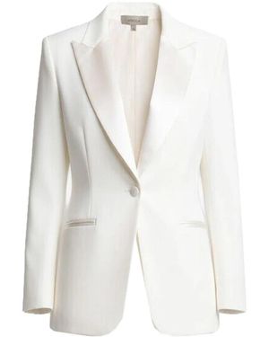 Kocca Eleganter Blazer Aus Weichem Stoff - Weiß