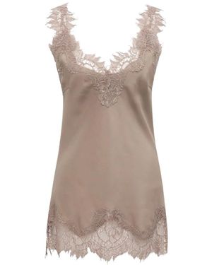 Gold Hawk Sleeveless Tops - Marrón