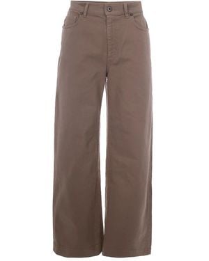 P.A.R.O.S.H. Wide Trousers - Brown