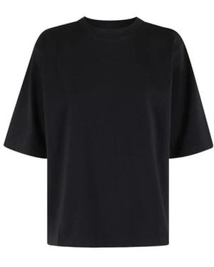 Rohe Tops ,Zwart ,Katoen Oversized Katoenen T-Shirt