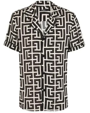 Balmain Monogram Shirt - Black