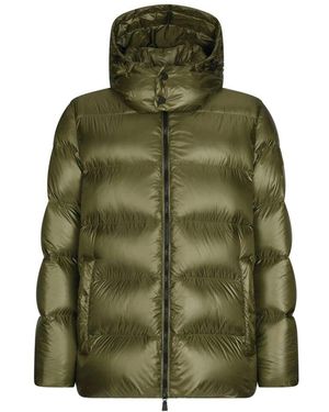 Add Bomber aus glänzendem nylon - Grün