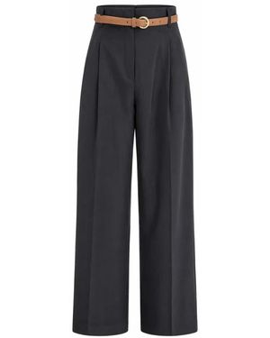 Max Mara Broeken ,Blauw ,Wol Rtw. Blauw
