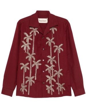 BAZISZT Casual Shirts - Red