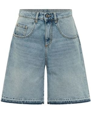 ICON DENIM Lulu Weites Bein Short - Blau