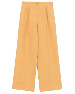 forte_forte Wide Trousers - Giallo