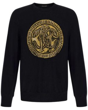 Roberto Cavalli Round-Neck Knitwear - Bleu