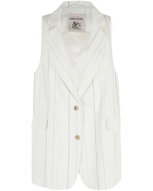 Semicouture Jassen ,Wit ,Wol Gilet Elenoir