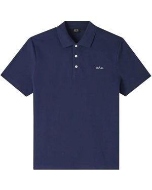 A.P.C. Polo Shirts - Blue