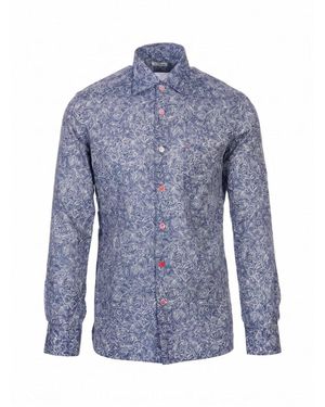 Kiton Nerano Camicia - Blauw