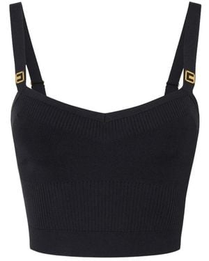 Elisabetta Franchi Sleeveless Tops - Black