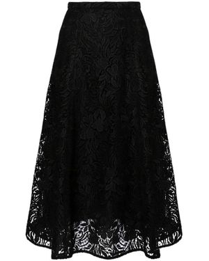 Erdem Rokken ,Zwart ,Bloemen Kant A-Lijn Midi Rok