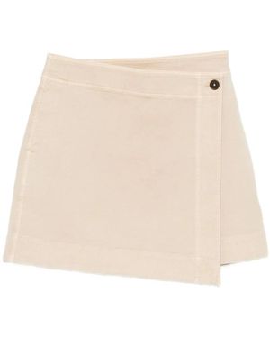 Closed Short Skirts - Natural