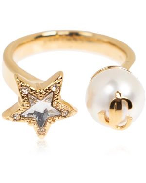 Jimmy Choo Ster Parel Ring - Metallic