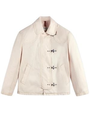 Fay Jassen ,Linnen 4 Ganci Archive Jacket - Naturel