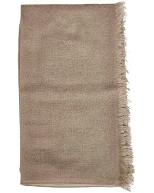 Brunello Cucinelli Fransenschal - Braun