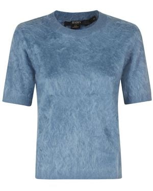 Seventy Trui Met Ronde Hals - Blauw