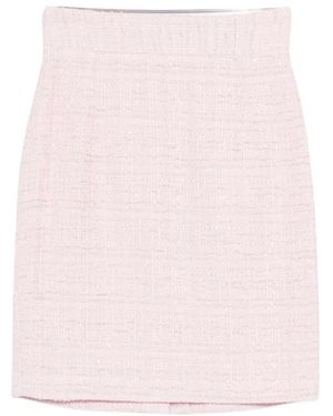 Tagliatore Nell Minirock Mit Struktur - Pink