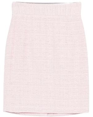Tagliatore Rokken ,Roze ,Katoen Nell Minirok Met Textuur