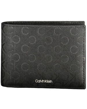 Calvin Klein Schwarzes Leder Herren Geldbörse Mit Rfid-Blockierung