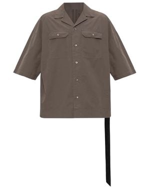 Rick Owens Short Sleeve Shirts - Grey