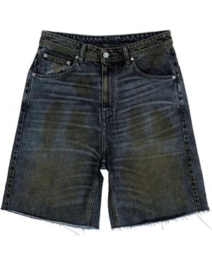 44 Label Group Denim Shorts - Grey