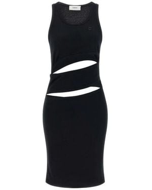 Coperni Spiral Tank Kleid - Schwarz