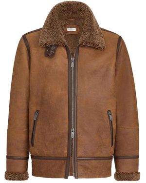 Brunello Cucinelli Jassen ,Bruin ,Kenya Bomber