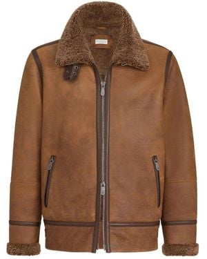 Brunello Cucinelli Jassen ,Bruin ,Kenya Bomber
