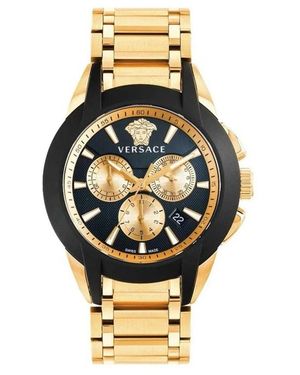 Versace Accessoires ,Zwart ,Character Chrono - Metallic