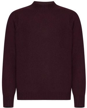 D4.0 Round-Neck Knitwear - Purple