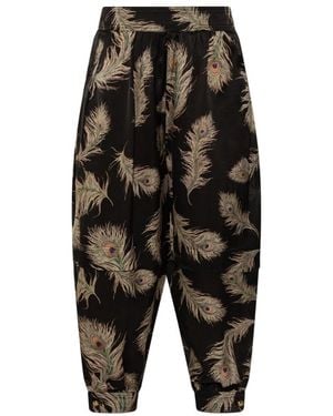 Zimmermann Broeken ,Zwart ,Losvallende Zijden Broek