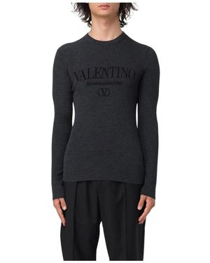 Valentino Round-Neck Knitwear - Zwart