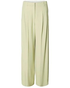 SELECTED Broeken ,Groen ,Ellie Hw Pant
