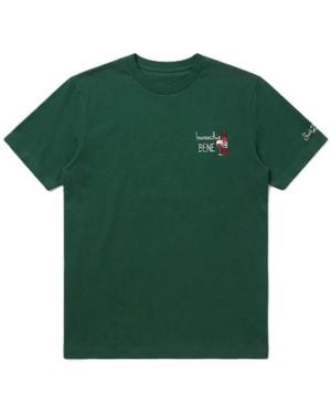 MC2 Saint Barth Tops ,Groen ,Leer Invecchio Bene 51 Emb