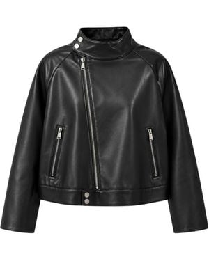 MEIMEIJ Leather Jackets - Black