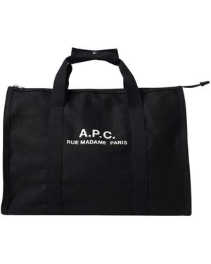 A.P.C. Strapazierfähige Tragetasche Aus Canvas - Schwarz