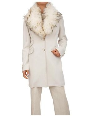 Kocca Single-Breasted Coats - Natural