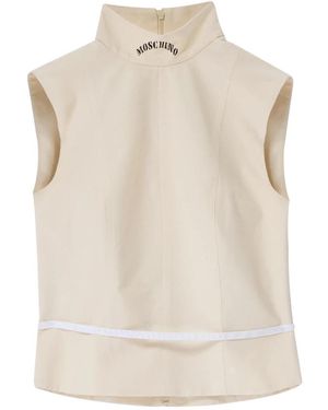 Moschino Sleeveless Tops - Neutro