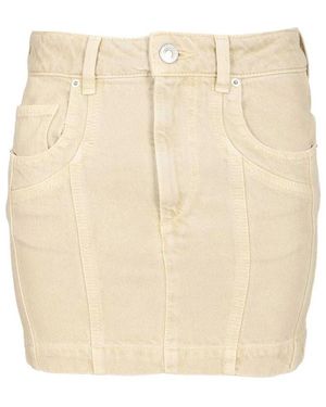 Isabel Marant Juana Korte Rok - Naturel