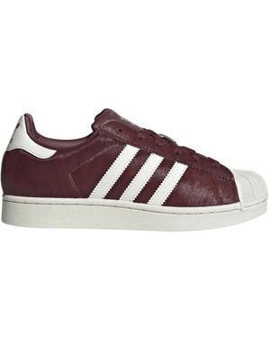 adidas Fitness ,Rood ,Leer Superstar Ii - Bruin