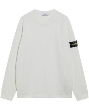 Stone Island Round-Neck Knitwear - Blanc