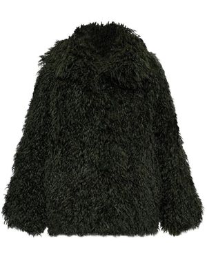 Emporio Armani Faux Fur & Shearling Jackets - Black
