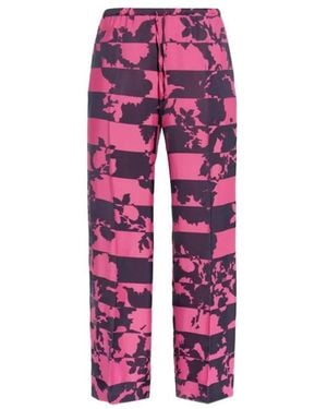 Dries Van Noten Wide Trousers - Rojo