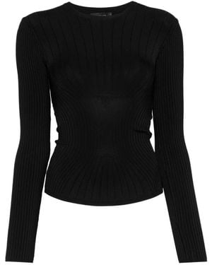 Mugler Long Sleeve Tops - Black