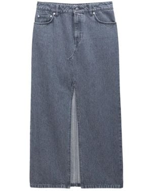 Filippa K Grauer rock aus bio-baumwoll-denim - Blau