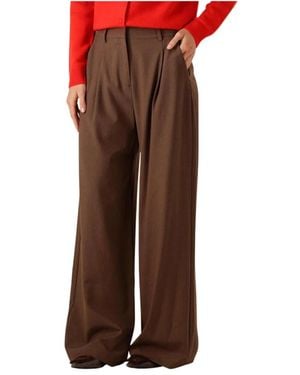Suncoo Broeken ,Bruin ,Jonas Pantalon - Rood