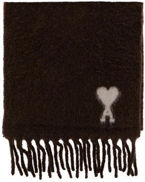 Ami Paris Winter Scarves - Nero