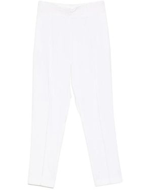 SIMONA CORSELLINI Cropped Trousers - White
