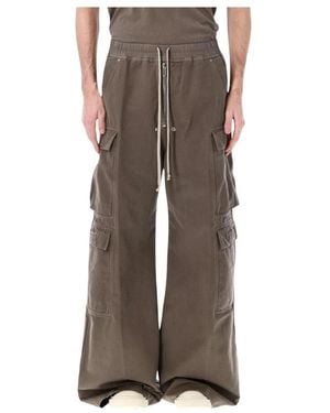 Rick Owens Broeken ,Bruin ,Katoen Double Cargo Jumbo Belas Wijde Broek